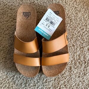 Reef Brown Slide Sandals